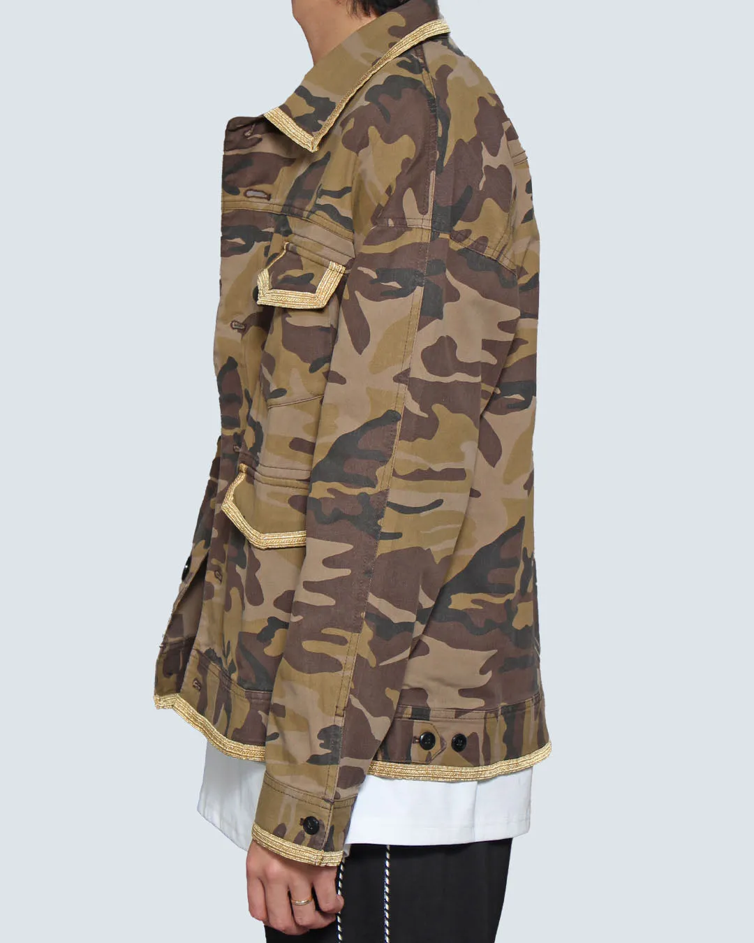 ドロップショルダーカモフラジャケット