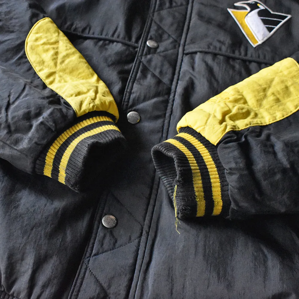 90's NUTMEG “NHL Pittsburgh Penguins” アワードジャケット 240304