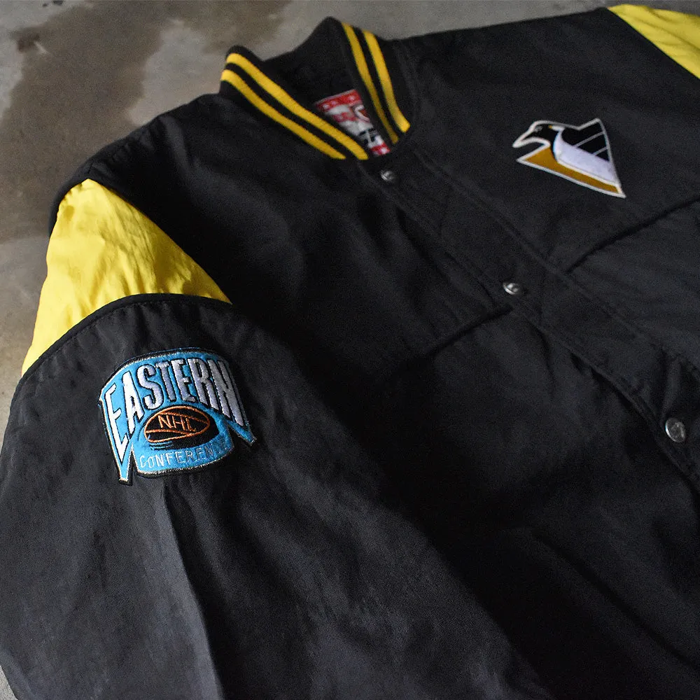 90's NUTMEG “NHL Pittsburgh Penguins” アワードジャケット 240304