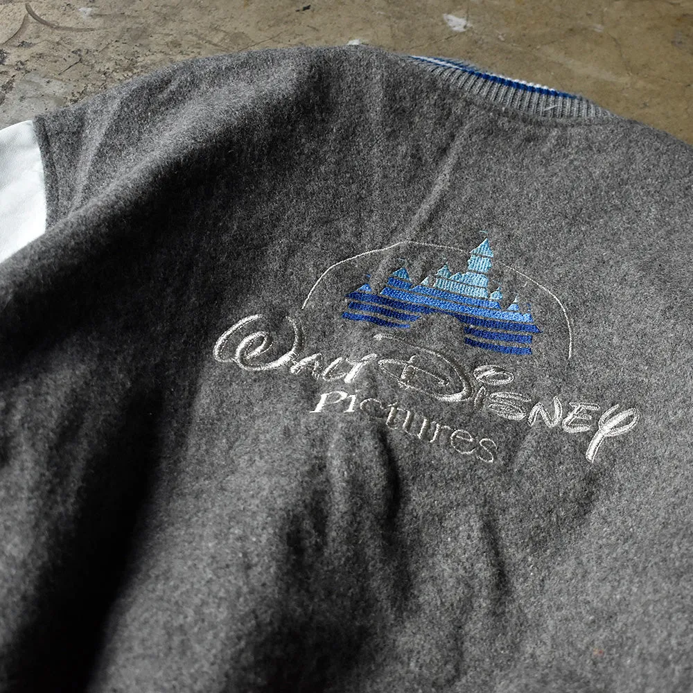 90's “Walt Disney Pictures” レザー切り替え アワードジャケット USA製 231130H