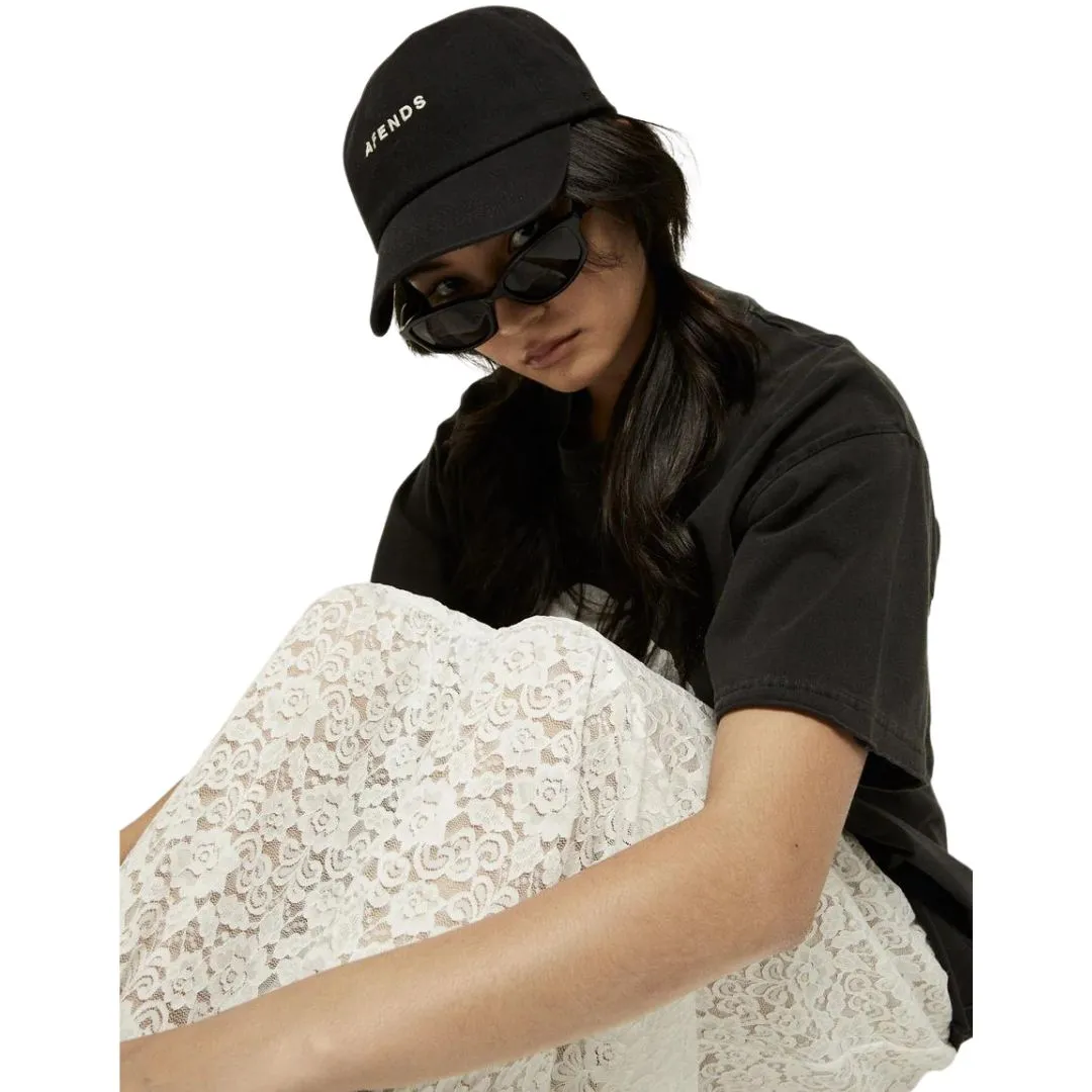 Afends Womens Lace Maxi Skirt - White