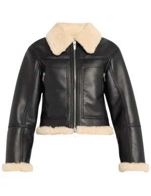 A.L.C. Avery Faux Shearling Moto Jacket
