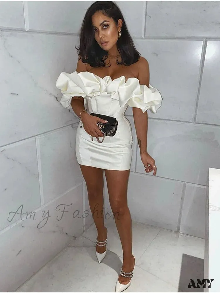 Amy Fashion - Classic Elegant Party Club Wear Slim Fit Bodycon Dress