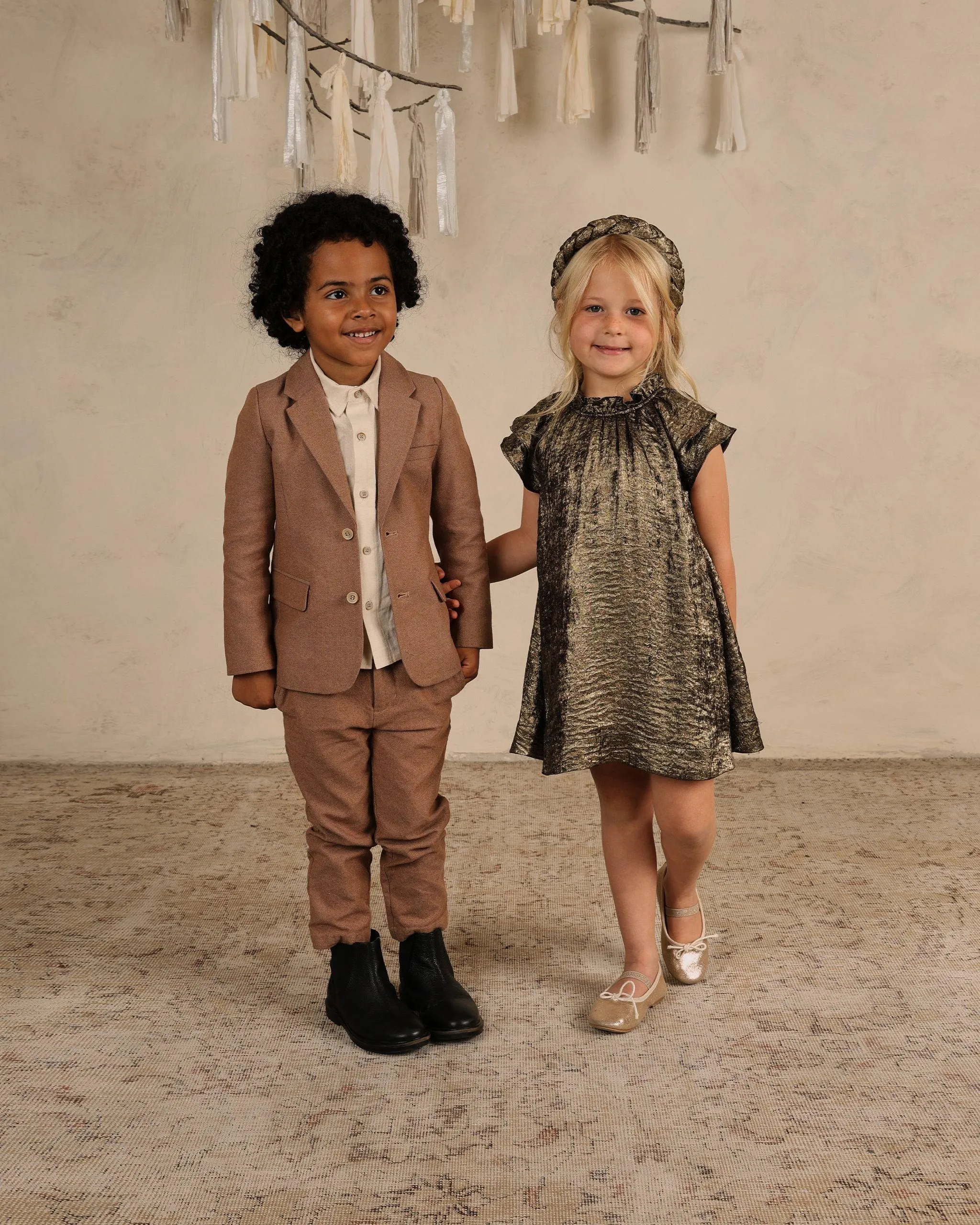 Baby Girls Dresses | Isabella Dress - Gold | Noralee