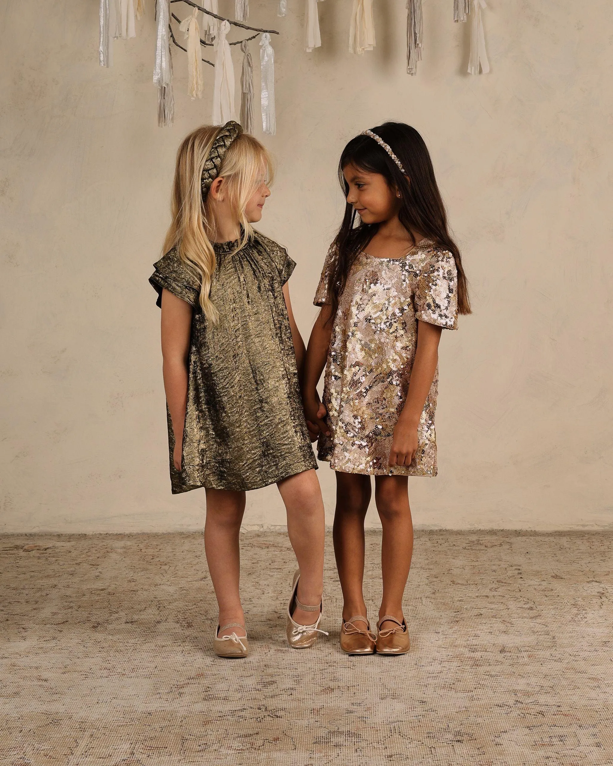 Baby Girls Dresses | Isabella Dress - Gold | Noralee