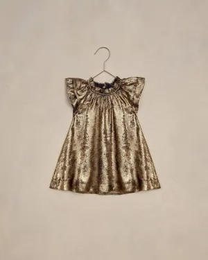 Baby Girls Dresses | Isabella Dress - Gold | Noralee