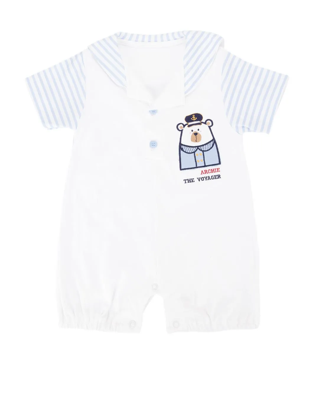 Banana Kidz Jumper Pendek Bayi Garis Archie