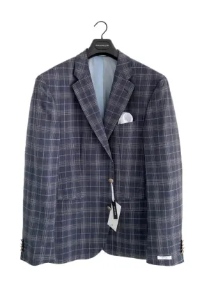 BAUMLER Navy/Grey Check Blazer