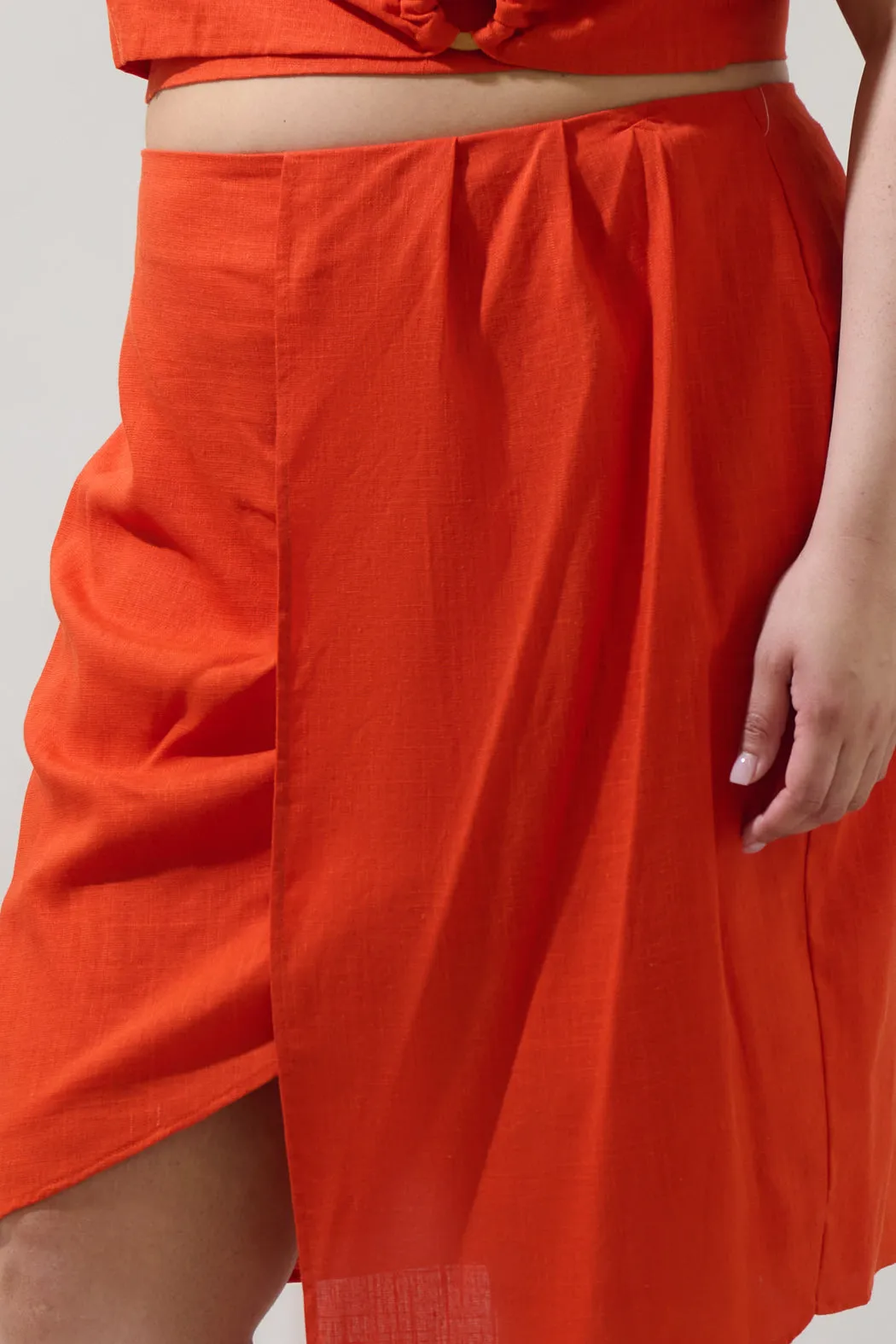 Bet On You Asymmetrical Midi Skirt Curve