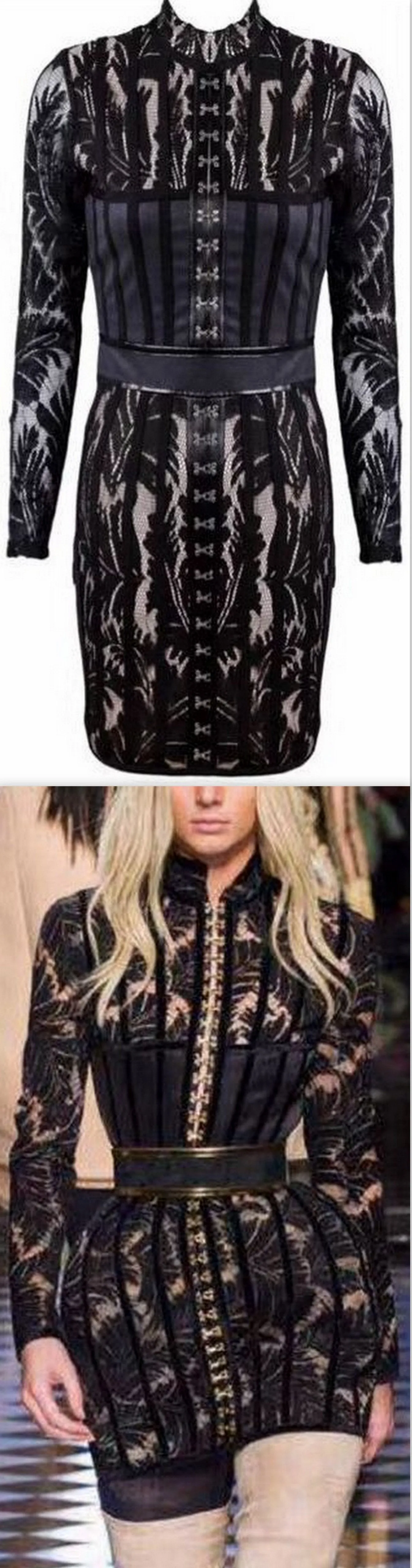 Black Corset Lace Stretchy Bodycon Mini Dress