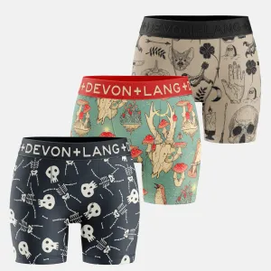 Bria Boxer Brief - Multi-Packs - Skeletons/Forest Mushroom/Spooky