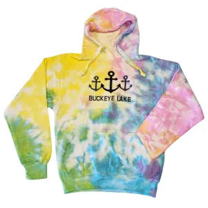Buckeye Lake Anchors Tie Dye Hoodie