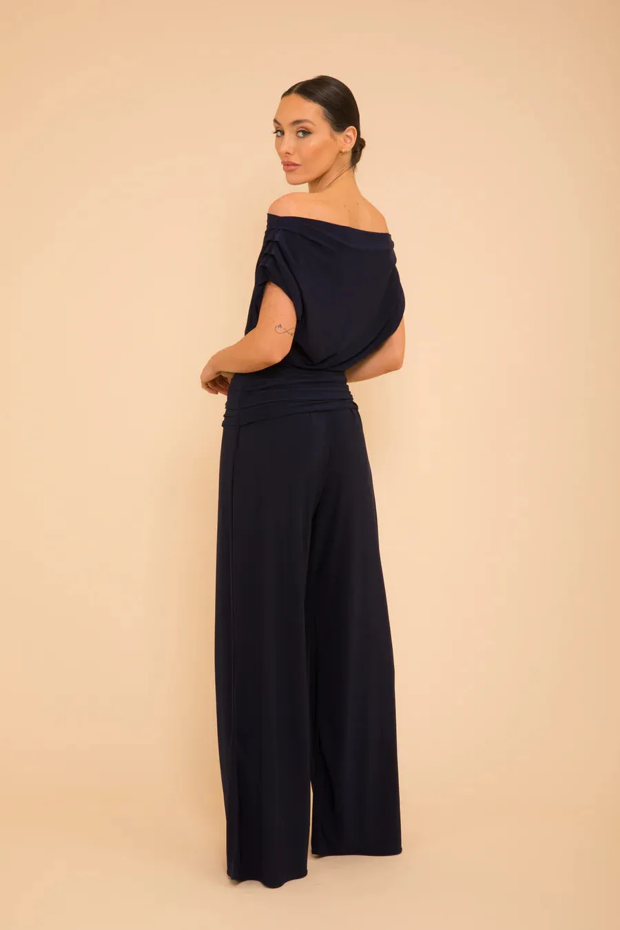 CARBON JERSEY JUMPSUIT (NAVY)