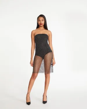 CHARLIZE DRESS BLACK MULTI