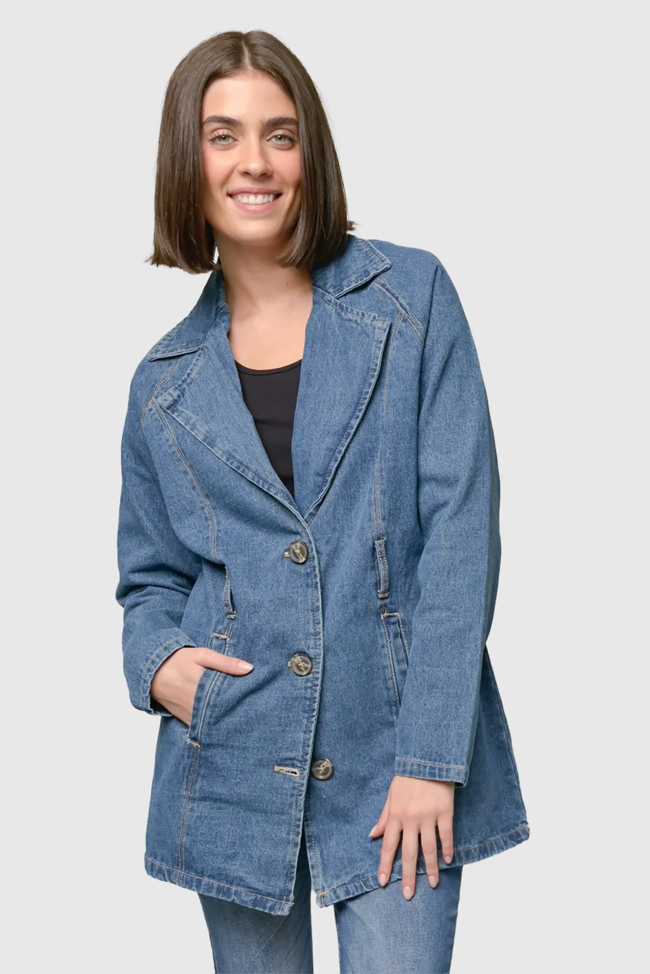 Denim Trench Coat