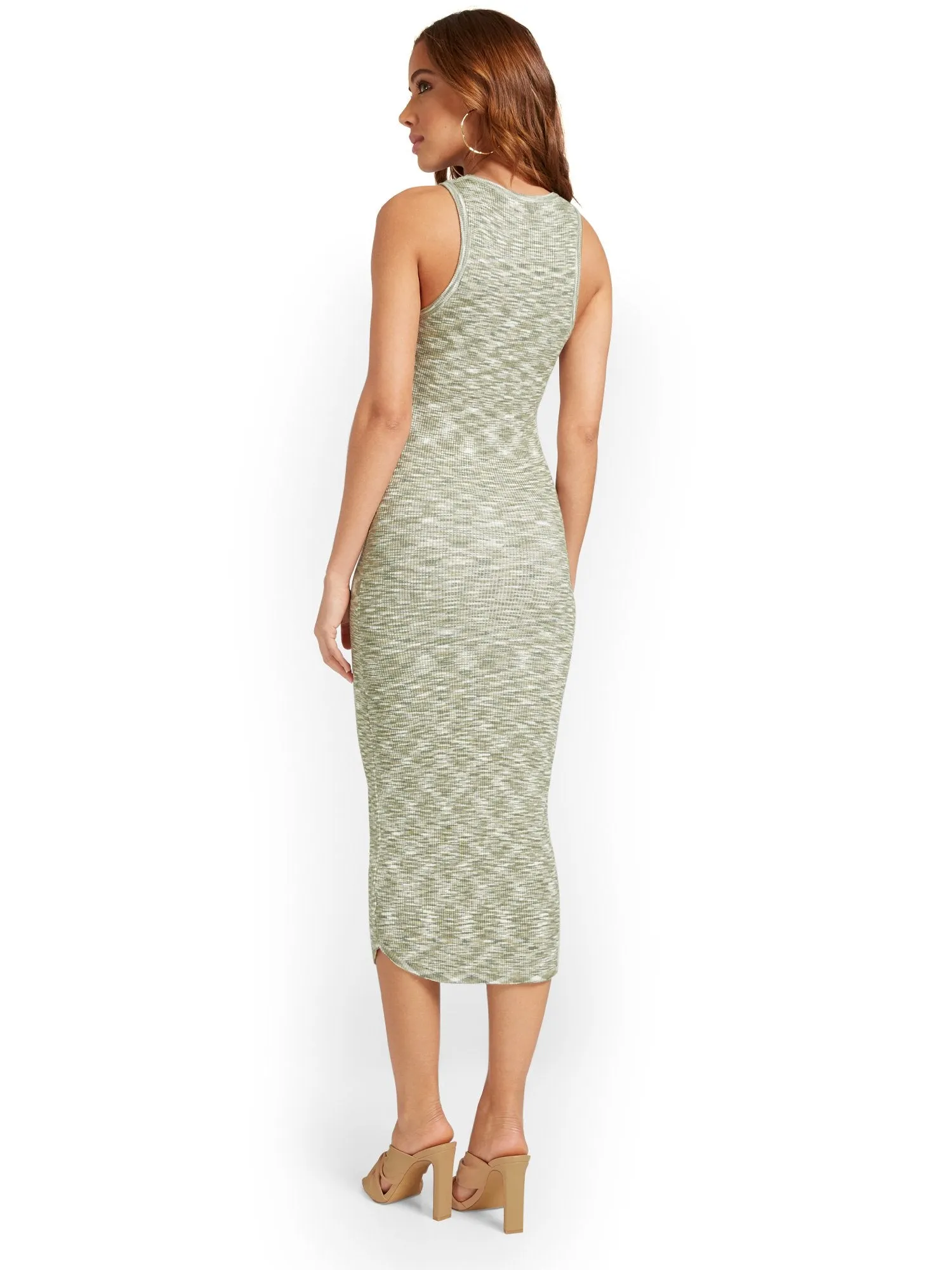 Emory Park Space Dye Ribbed Knit Midi Dress - Brands We Love