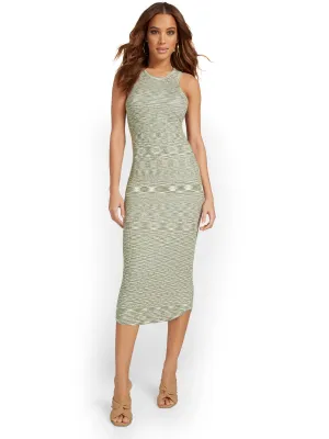 Emory Park Space Dye Ribbed Knit Midi Dress - Brands We Love