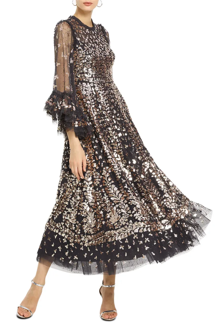 Fern Sequin Evening Dress
