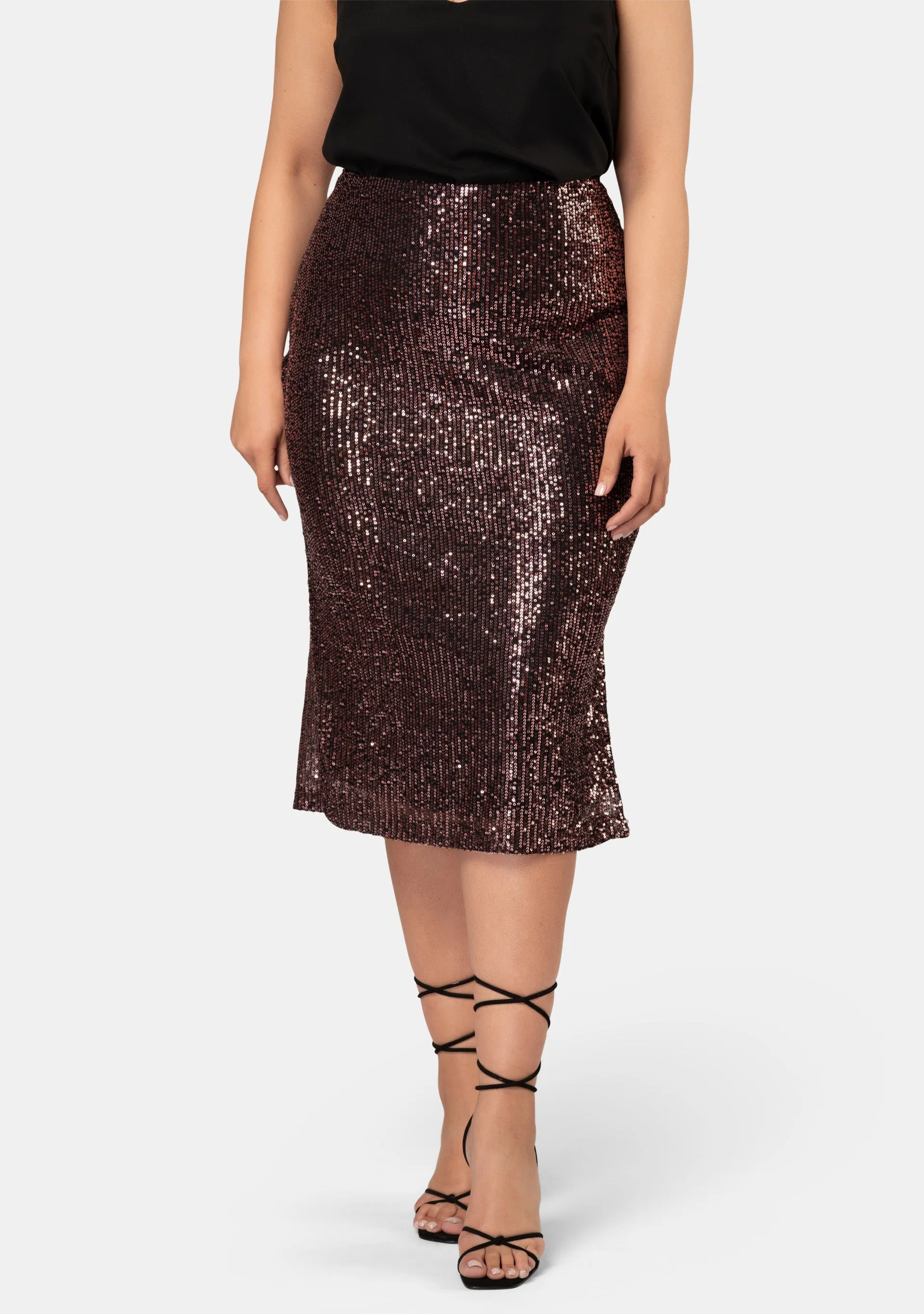 Foolish Sequin Midi Skirt