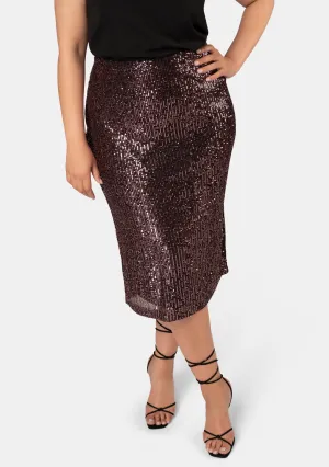 Foolish Sequin Midi Skirt