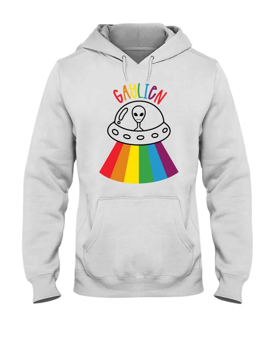 Gaylien Rainbow Hoodie | LGBT  Merch | Unisex Gay Pride Hoodie