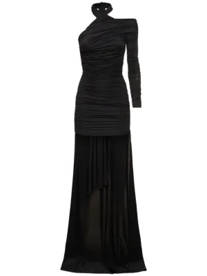Giuseppe Di Morabito   Stretch jersey asymmetric mini dress 
