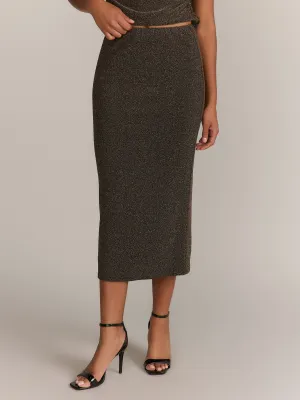 Glitter Midi Skirt