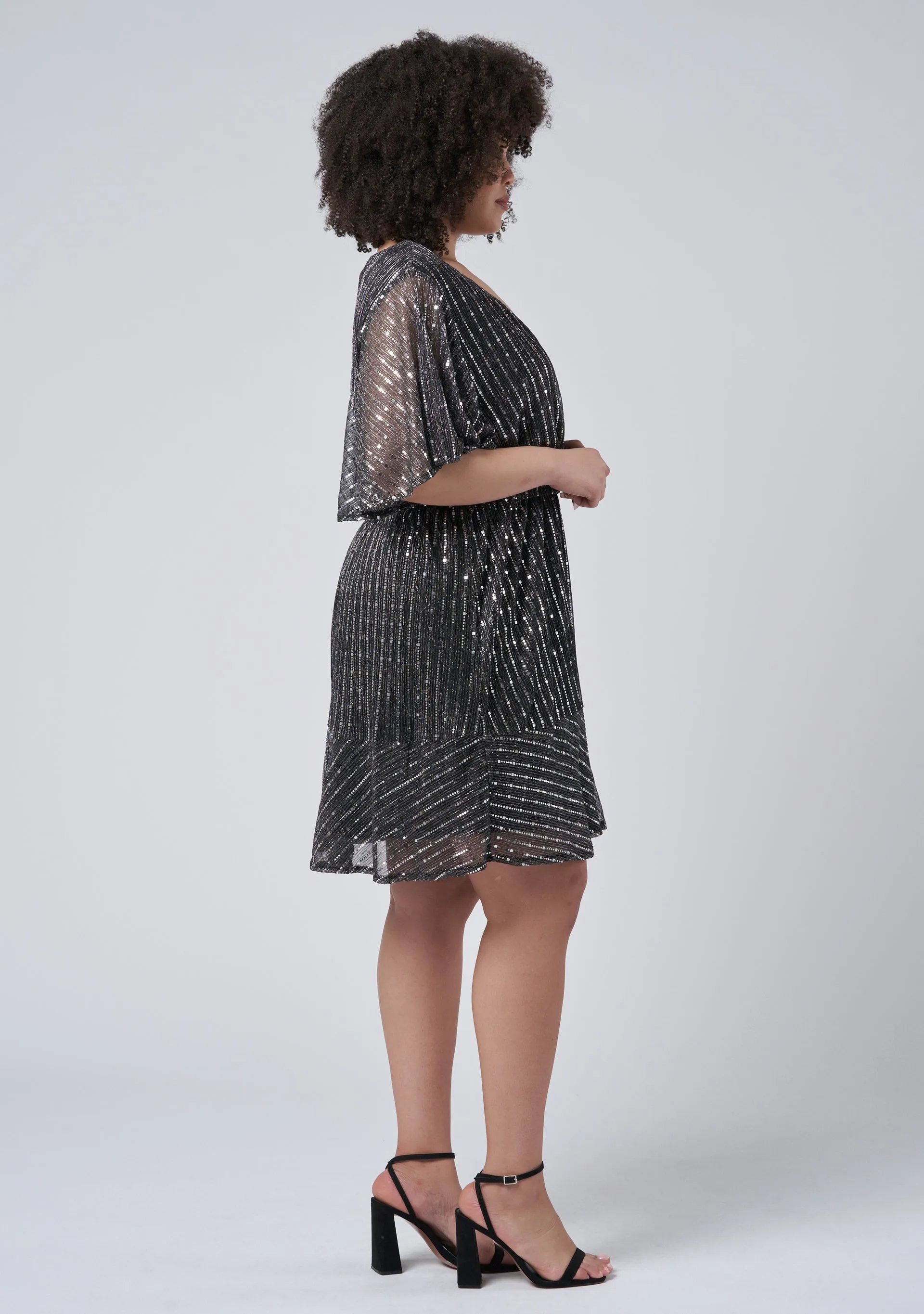 Glow Frill Hem Mini Dress