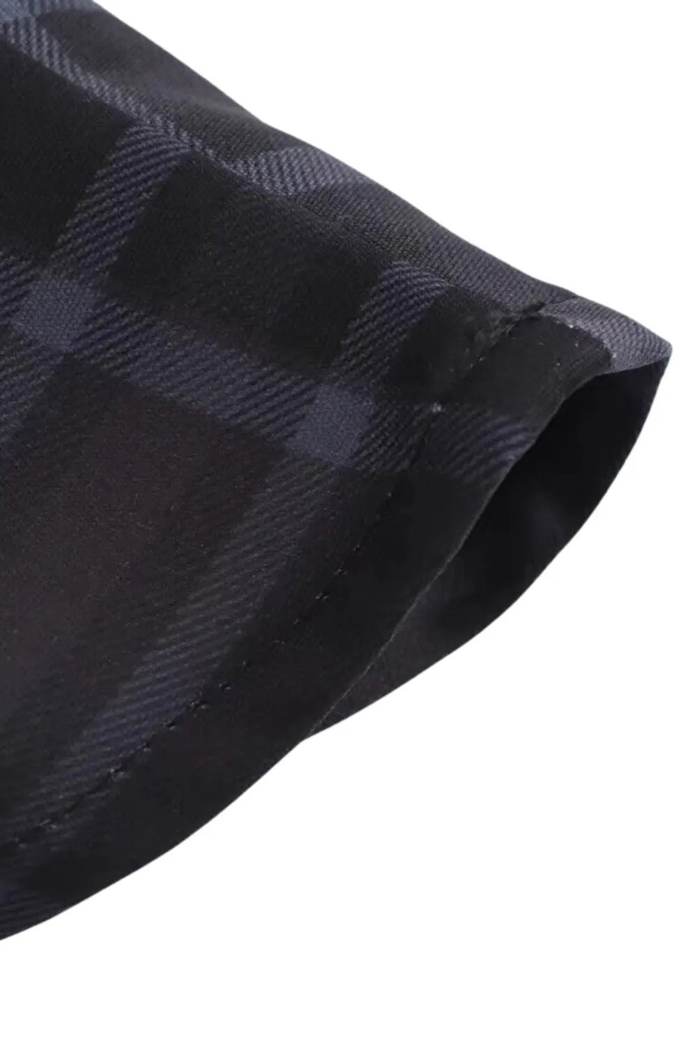 'Heres ' Fitted Plaid Midi Skirt with Fishtail Hem