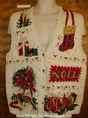 Horrible 80s Christmas Jumper Sweater Vest Horrible 80s Christmas Jumper Sweater Vest