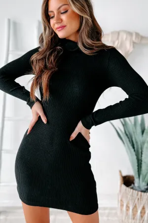 How You Feel Cowl Neck Bodycon (Black)