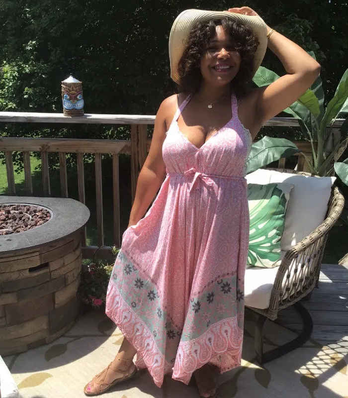 Island Pink Convertible Jumpsuit