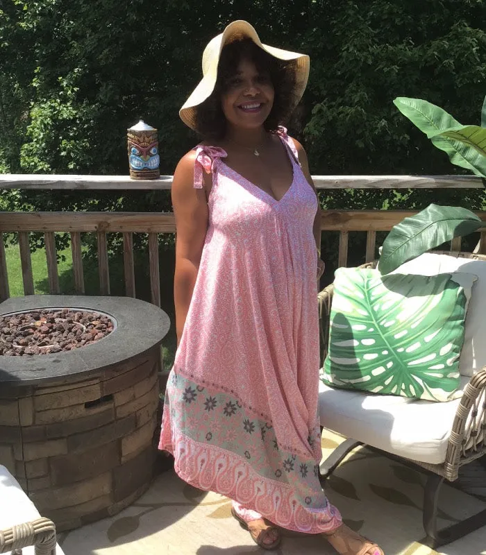 Island Pink Convertible Jumpsuit