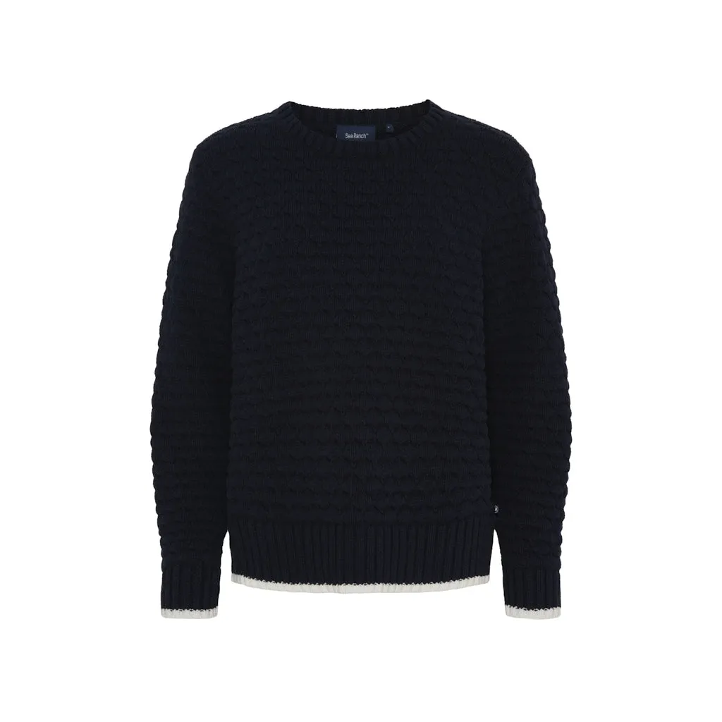 Janey bubble Knit - SR Navy