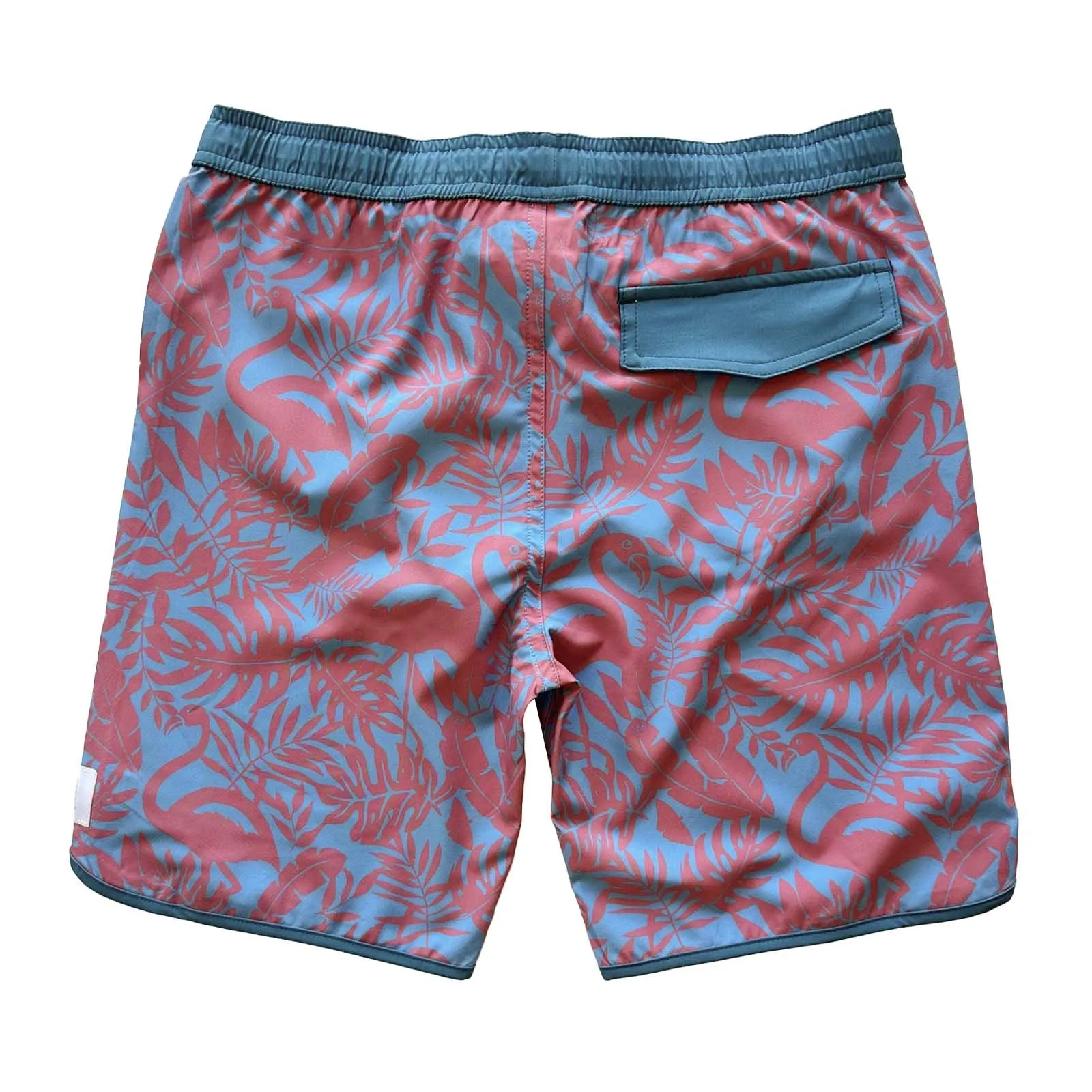Kids Piping Boardies: Flamingo