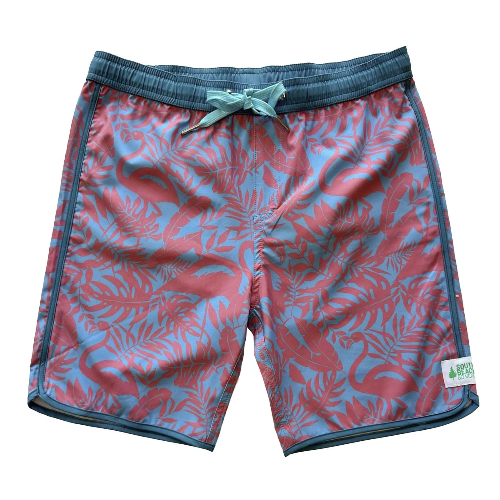 Kids Piping Boardies: Flamingo
