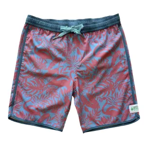 Kids Piping Boardies: Flamingo