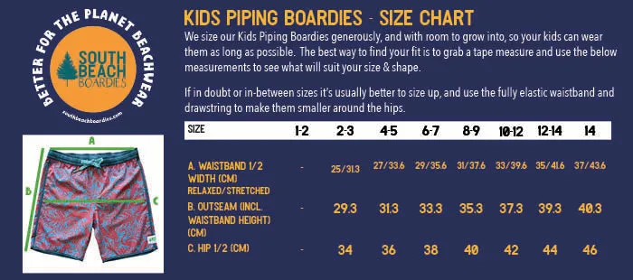 Kids Piping Boardies: Year of the Dragon