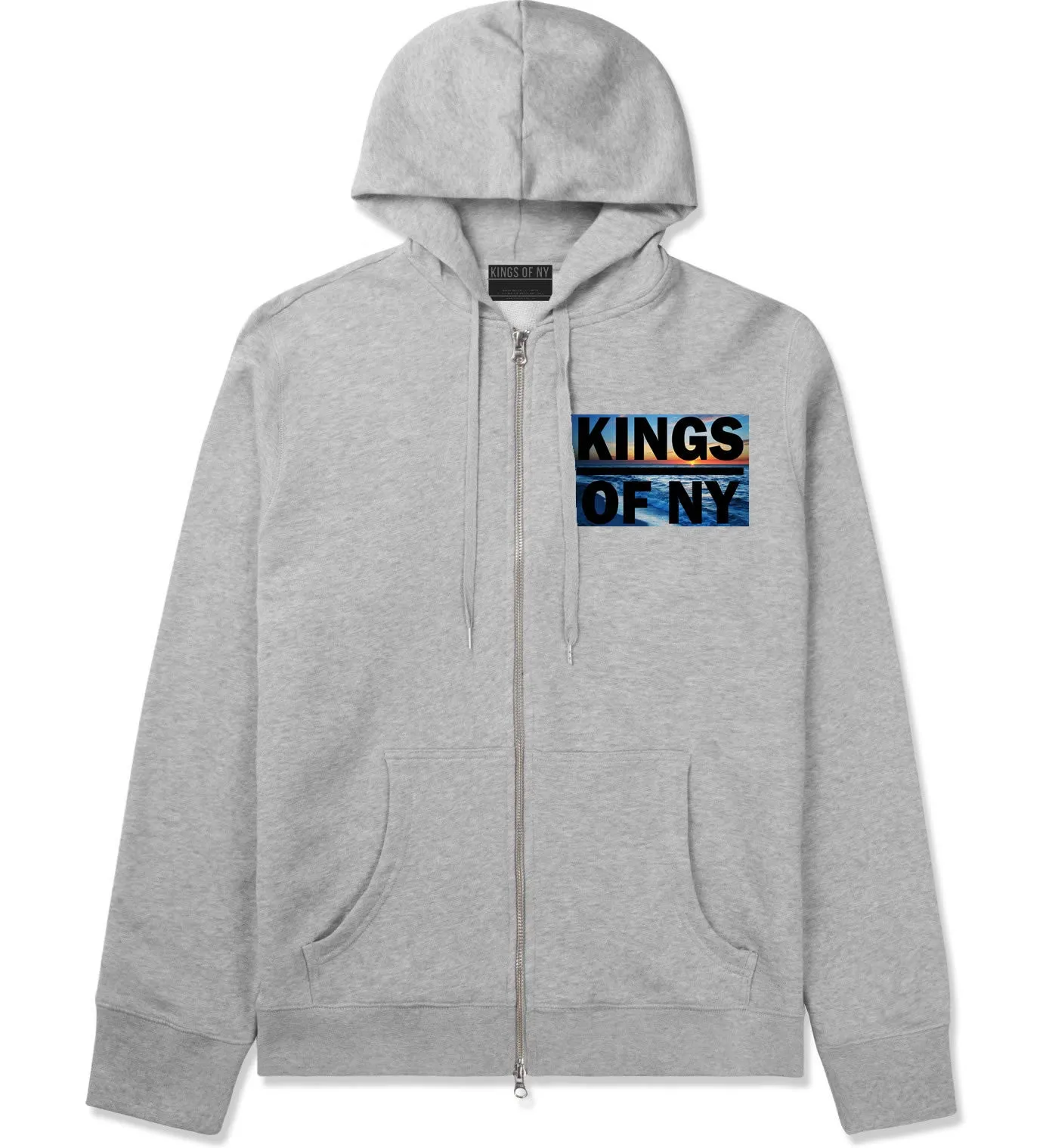 Kings Of NY Sunset Zip Up Hoodie Hoody