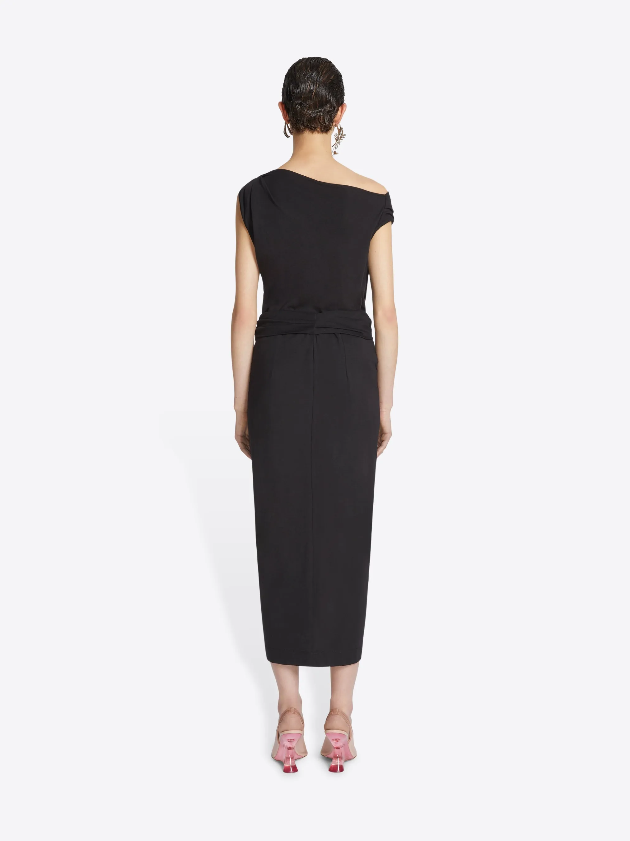 Knotted jersey skirt