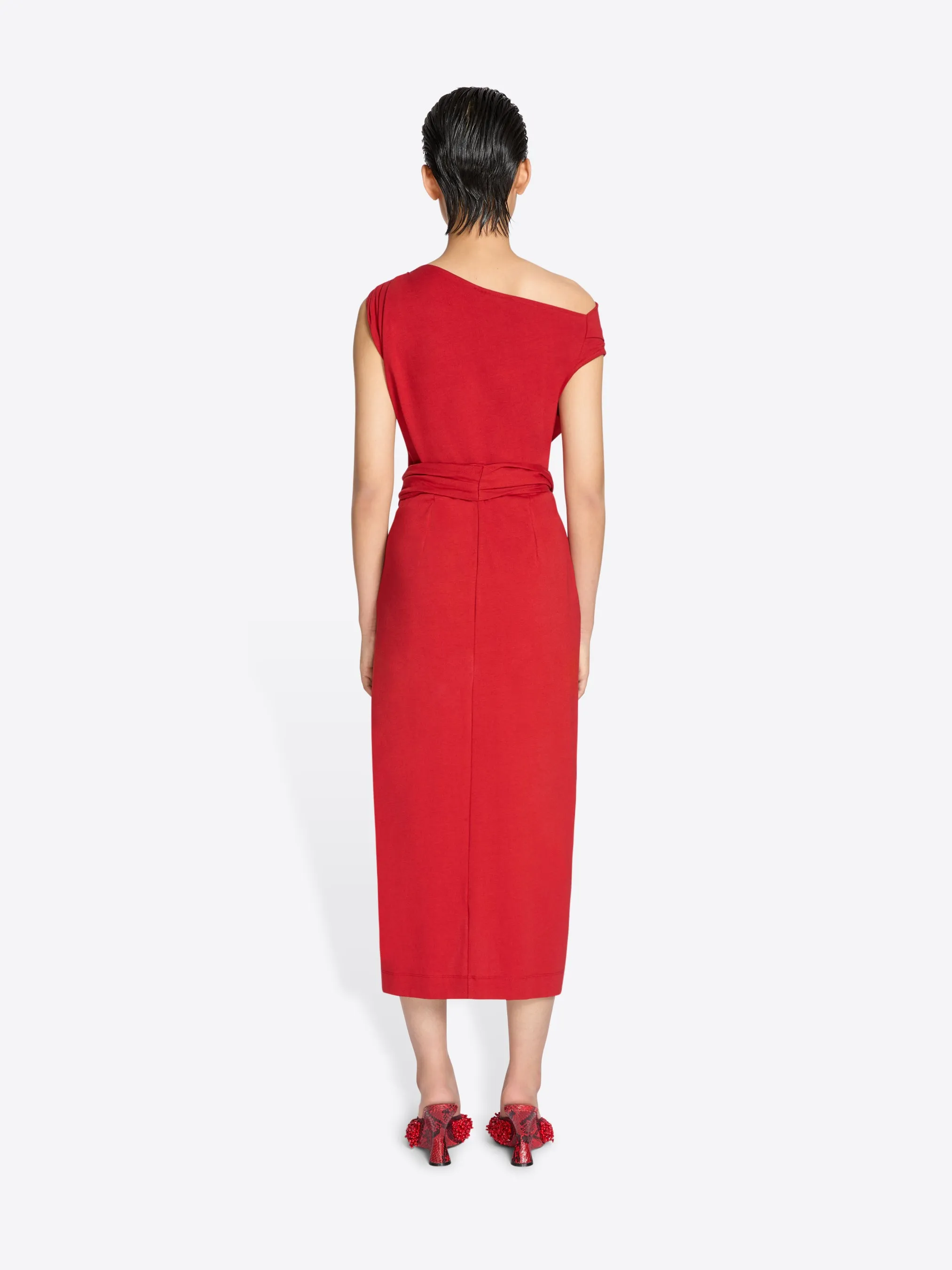Knotted jersey skirt