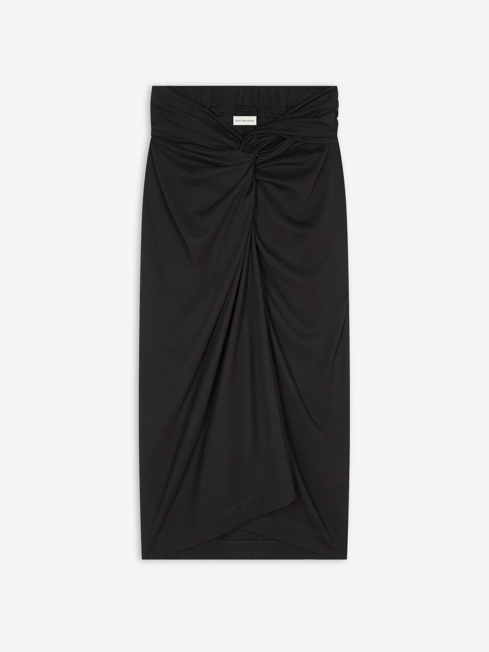 Knotted jersey skirt