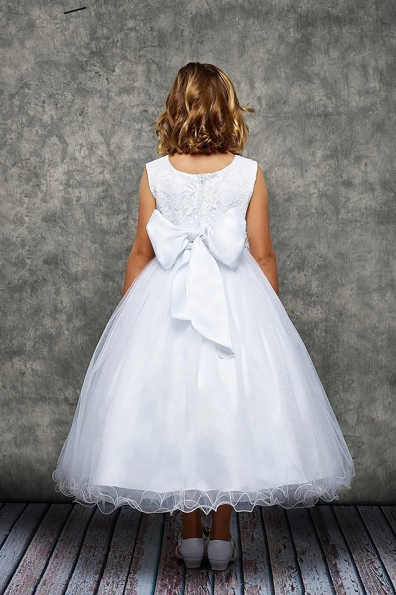 Lace Glitter Tulle Girls Dress