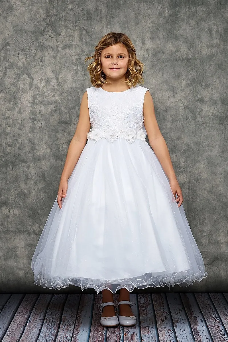 Lace Glitter Tulle Girls Dress