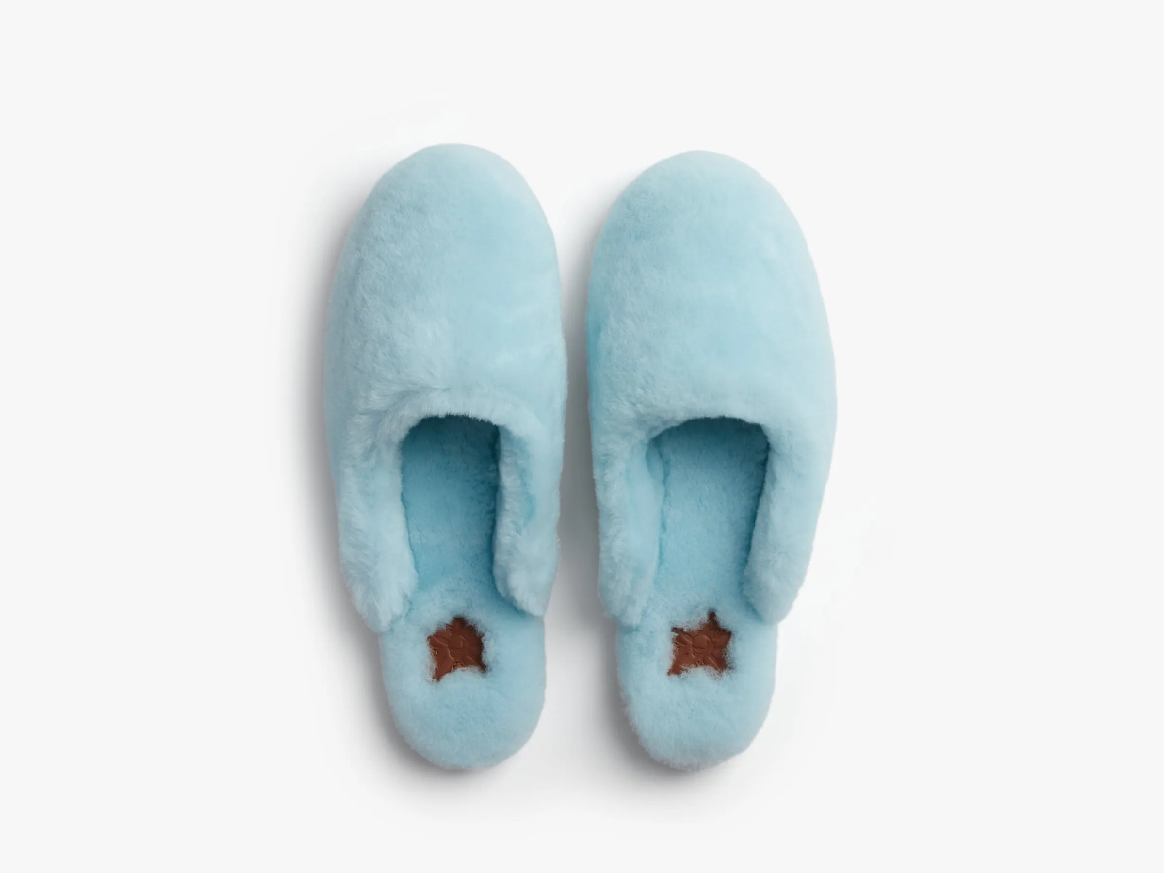 le FLEUR* Shearling Wool Slippers (Geneva Blue)