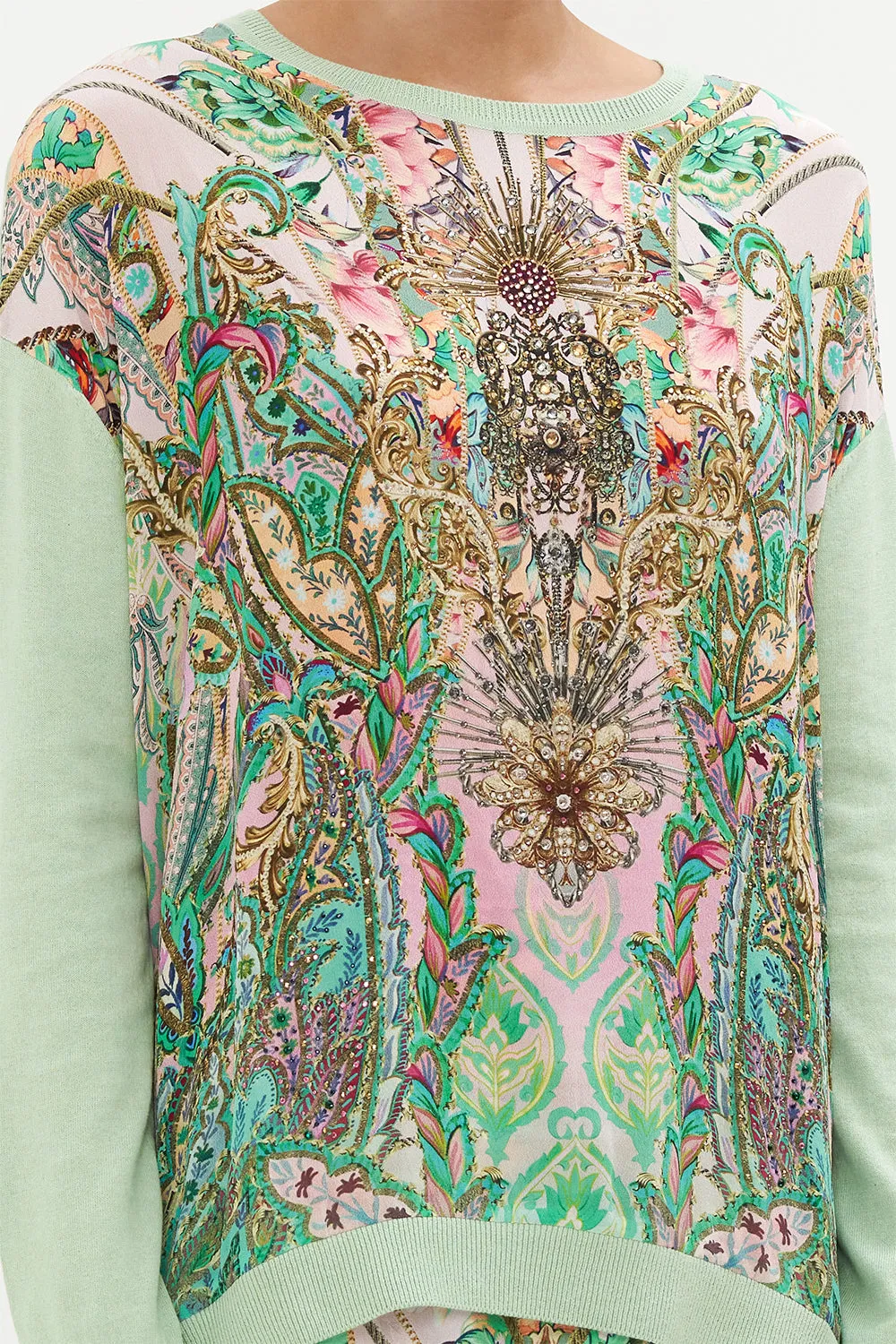 LONG SLEEVE JUMPER WITH PRINT FRONT LOST CITY