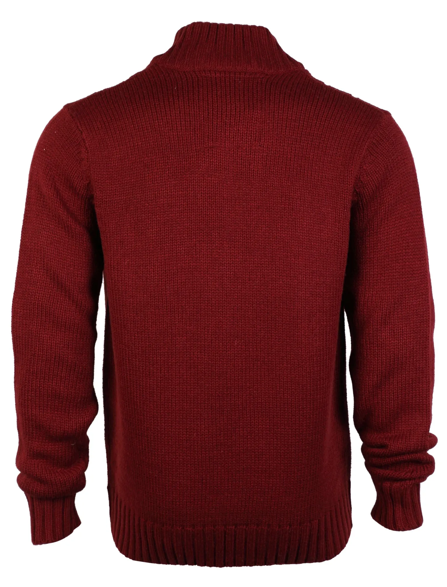 Men's Dissident Innis Wool Blend Jumper in Oxblood