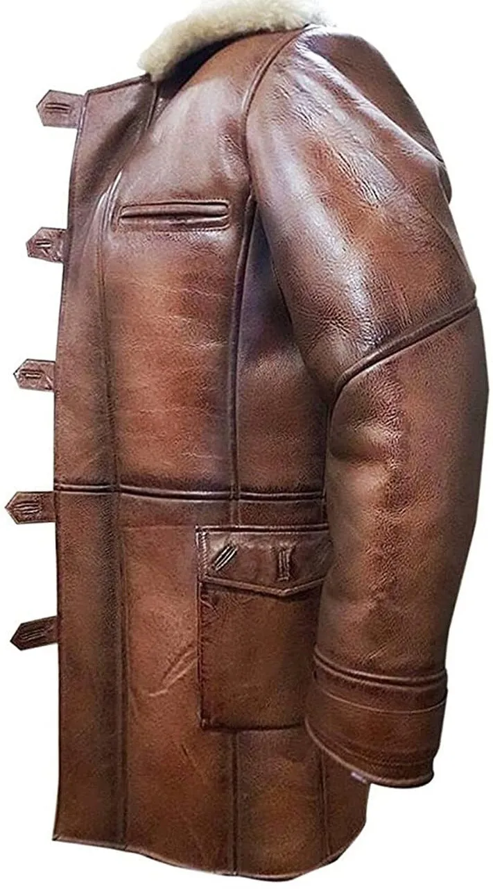 Men’s Fur Long Brown Coat