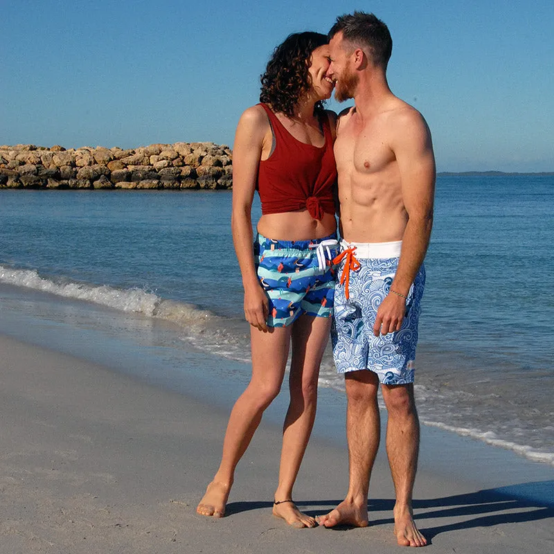 Men's Surfer Boardies: Sea Punk