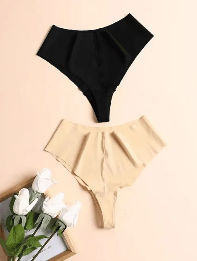 MID RISE SEAMLESS THONG - NUDE